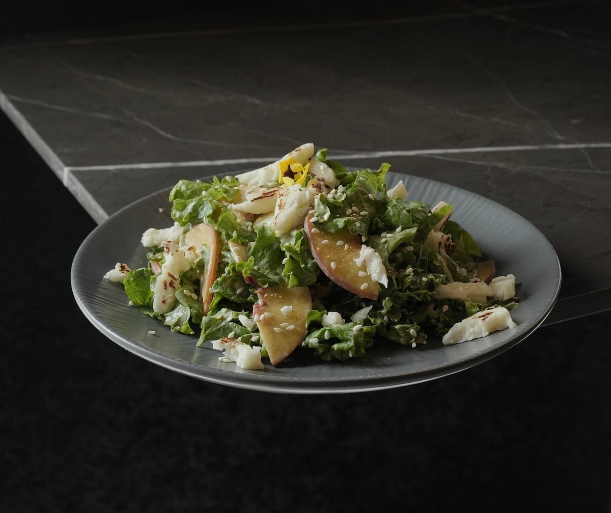 Kale Peach Salad